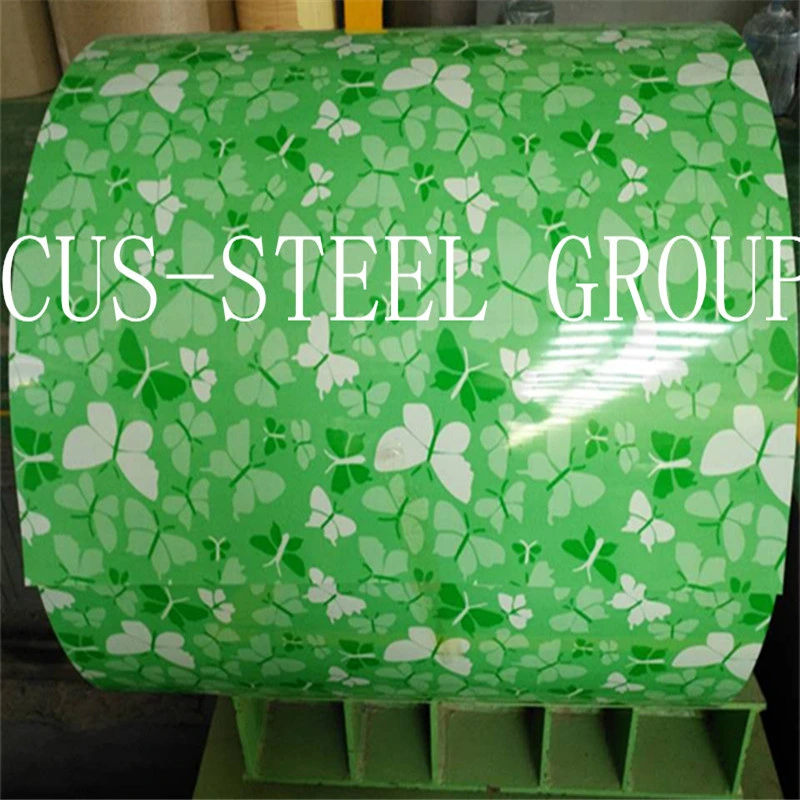 ASTM A792 Ral9003 PVC Plastic Film PPGL Prepainted Steel Coil for Sandwich Panel Roofing Sheet