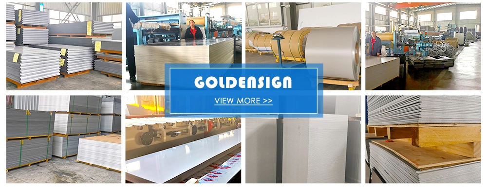 Goldensign Interior PVDF Coating ACP Wall Cladding Aluminum Composite Panel