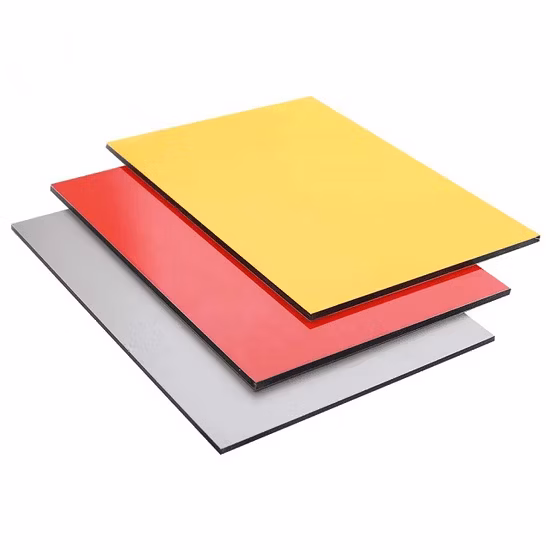 20 anos fabricante 3mm 4mm 5mm PVDF ACP painel composto de alumínio brilhante